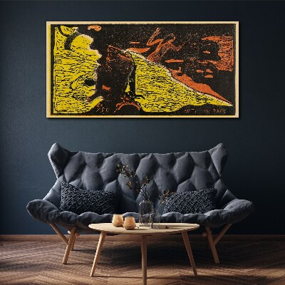 Green wave of emotions Print on canvas