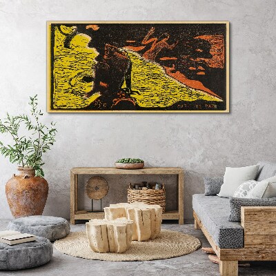 Green wave of emotions Print on canvas