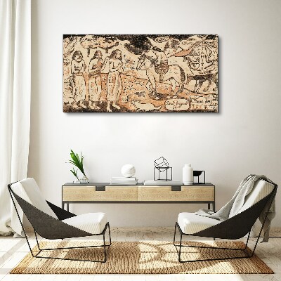 Historical scene against the backdrop of nature Canvas wall art