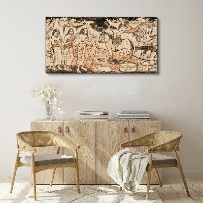 Historical scene against the backdrop of nature Canvas wall art