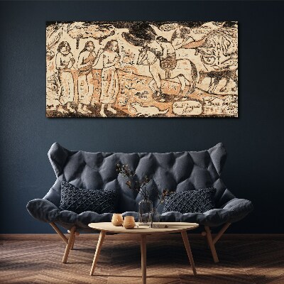 Historical scene against the backdrop of nature Canvas wall art