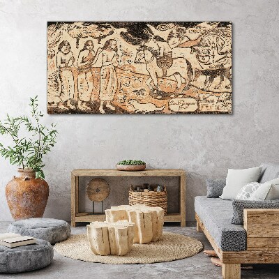 Historical scene against the backdrop of nature Canvas wall art