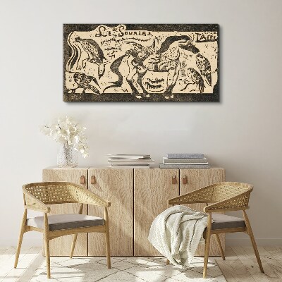 Animals in motion Canvas wall art