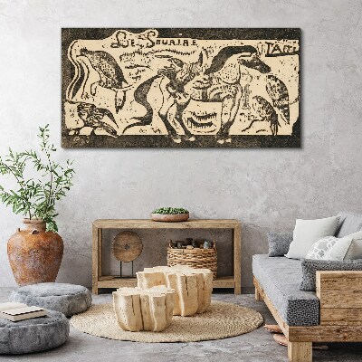 Animals in motion Canvas wall art