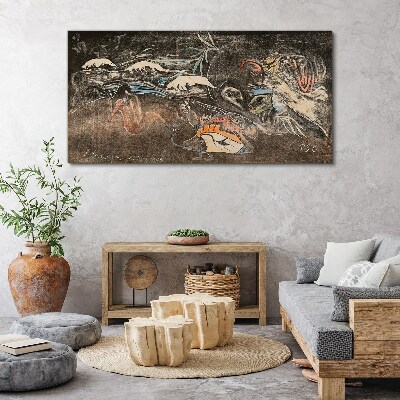 The River of Life and Transformation Print on canvas