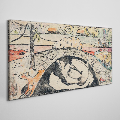 A scene from a rural landscape Canvas wall art
