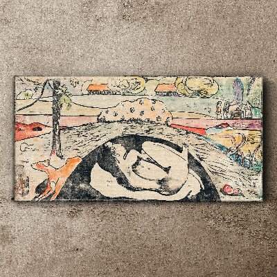A scene from a rural landscape Canvas wall art