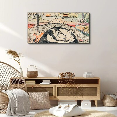 A scene from a rural landscape Canvas wall art