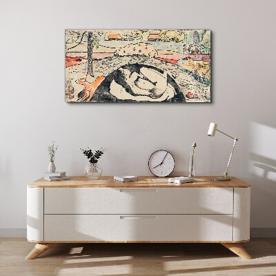 A scene from a rural landscape Canvas wall art