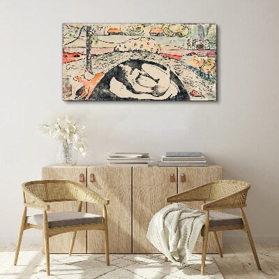 A scene from a rural landscape Canvas wall art