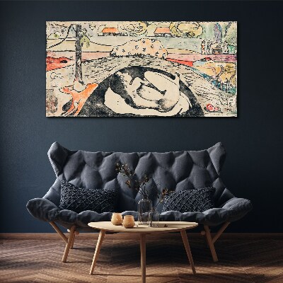 A scene from a rural landscape Canvas wall art