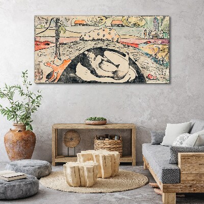 A scene from a rural landscape Canvas wall art