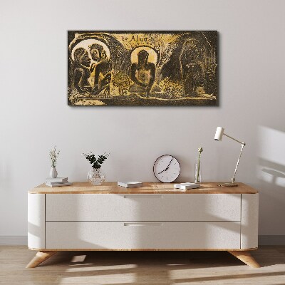 Love and spirituality in art Print on canvas