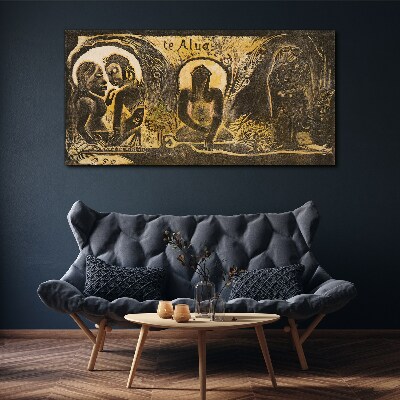 Love and spirituality in art Print on canvas