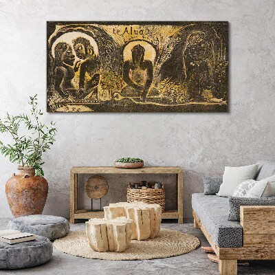 Love and spirituality in art Print on canvas