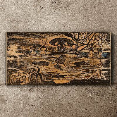 Summer afternoon at the lake Canvas wall art