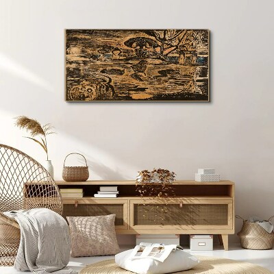 Summer afternoon at the lake Canvas wall art