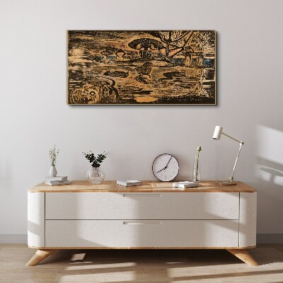 Summer afternoon at the lake Canvas wall art