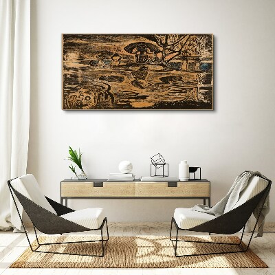 Summer afternoon at the lake Canvas wall art
