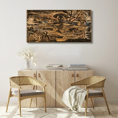 Summer afternoon at the lake Canvas wall art