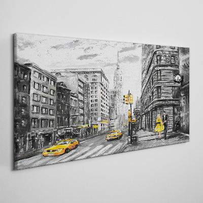 New york pastel Canvas print