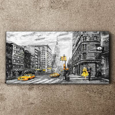 New york pastel Canvas print
