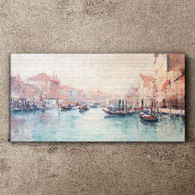 Venetian mornings Canvas wall art