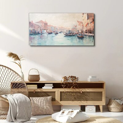 Venetian mornings Canvas wall art