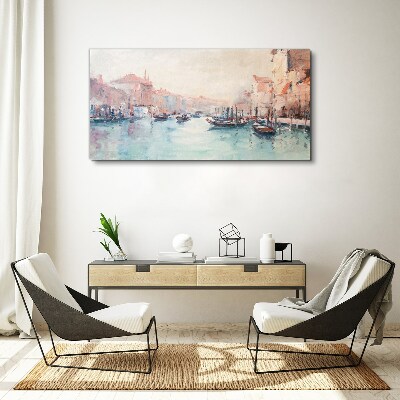 Venetian mornings Canvas wall art