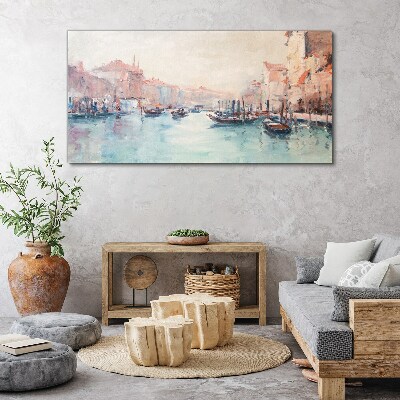 Venetian mornings Canvas wall art