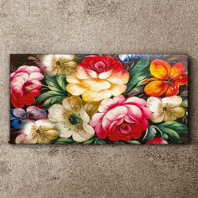 Flower festival of colors Print on canvas