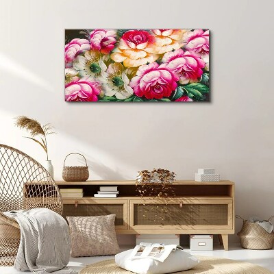 Flower bloom Canvas wall art