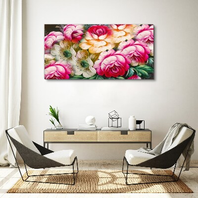 Flower bloom Canvas wall art
