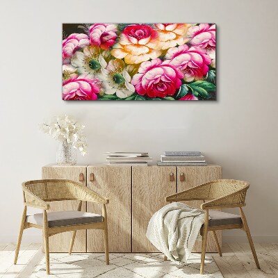 Flower bloom Canvas wall art