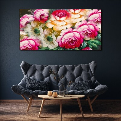Flower bloom Canvas wall art