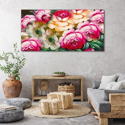 Flower bloom Canvas wall art