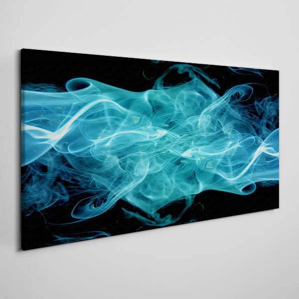 A wave of blue smoke Canvas wall art