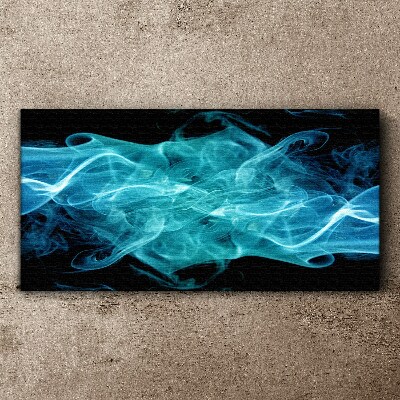 A wave of blue smoke Canvas wall art