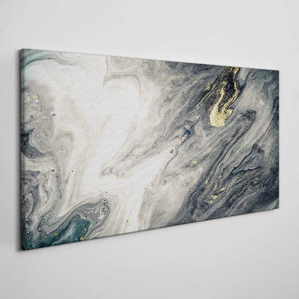 Golden streaks in the sea depths Canvas wall art