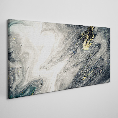 Golden streaks in the sea depths Canvas wall art
