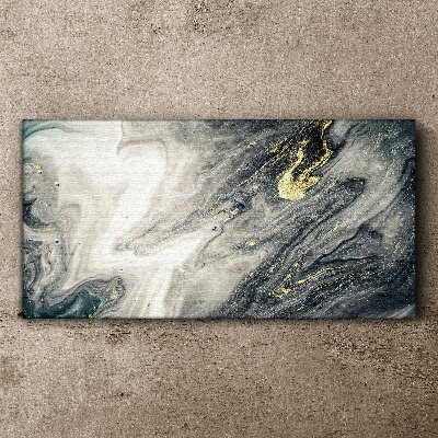 Golden streaks in the sea depths Canvas wall art