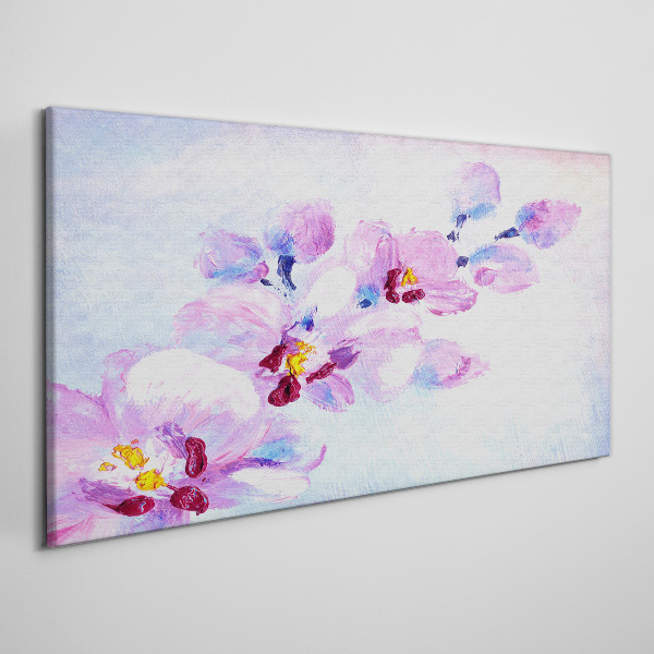 A floral dream in pastel shades Canvas wall art