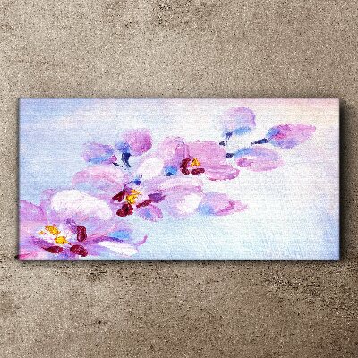 A floral dream in pastel shades Canvas wall art