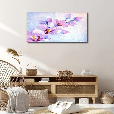 A floral dream in pastel shades Canvas wall art