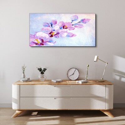 A floral dream in pastel shades Canvas wall art