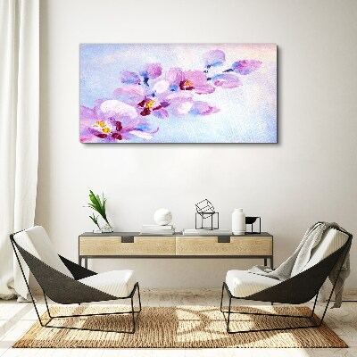 A floral dream in pastel shades Canvas wall art