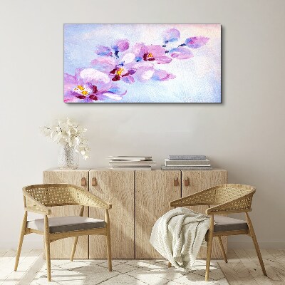 A floral dream in pastel shades Canvas wall art