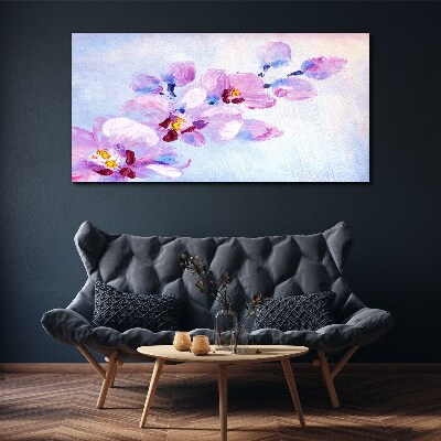 A floral dream in pastel shades Canvas wall art