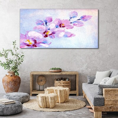 A floral dream in pastel shades Canvas wall art