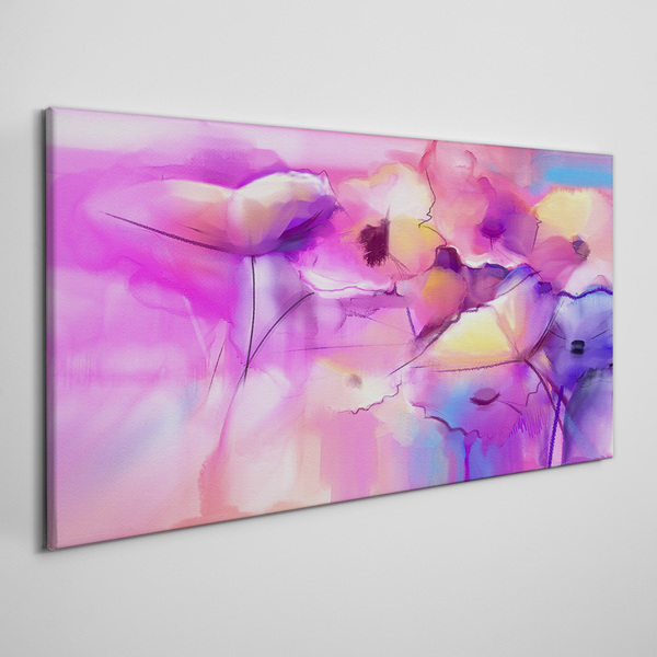 Floral dreams in shades of pink Print on canvas